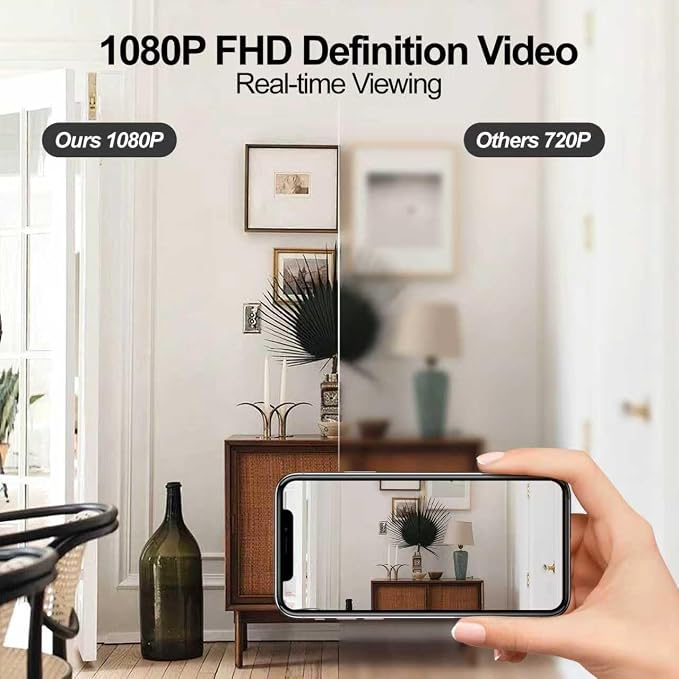 ULar Plug Security Camera, Mini 1080P FHD WiFi Cam - Image 3