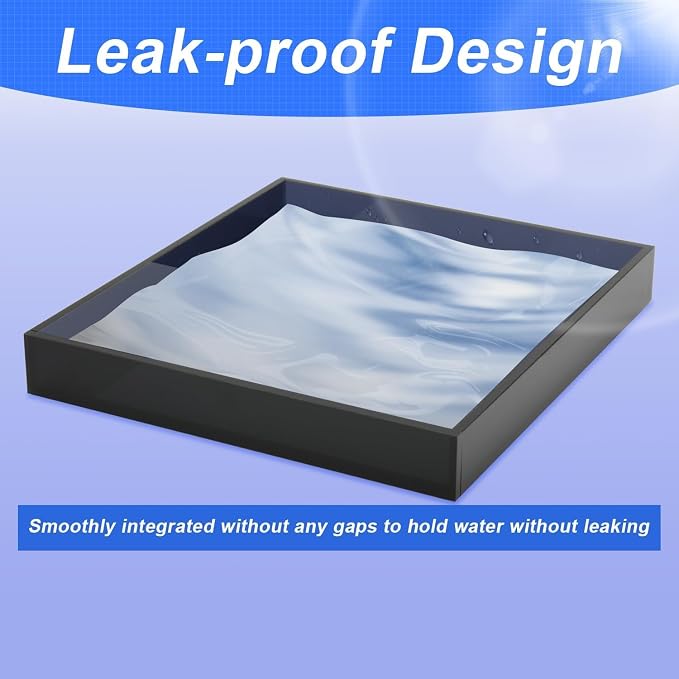 Acrylic Humidifiers Tray for LEVOIT Classic 160 Top-Fill Humidifiers 2.5L Tank, Leak-Proof Tray for Humidifier, Moisture-Proof TankFloor (Not Include Humidifier) (Transparent black, 2.5L) - Image 4