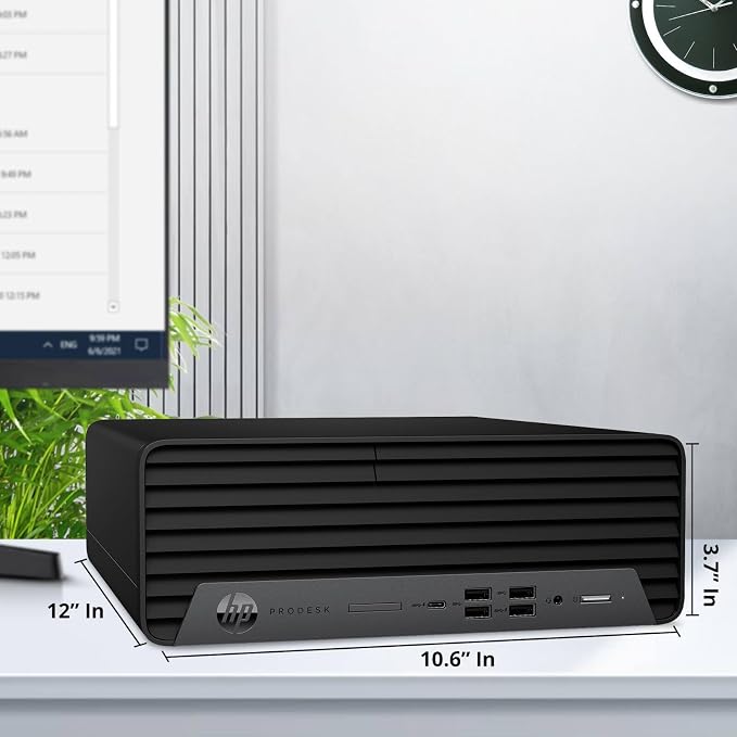 HP ProDesk 600 G6 SFF Desktop - Intel i5-10400F, 8GB RAM, 256GB PCIe SSD | GeForce GT 610, Windows 11 Pro, USB-C, Dual Monitor, Business PC with Keyboard, Mouse & WiFi Adapter - Image 4