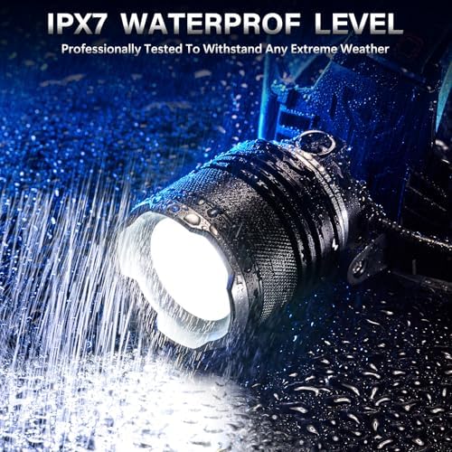 AKNEAR LED Rechargeable Super Bright Headlamp, 99000 High Lumens Head lamp - Image 7