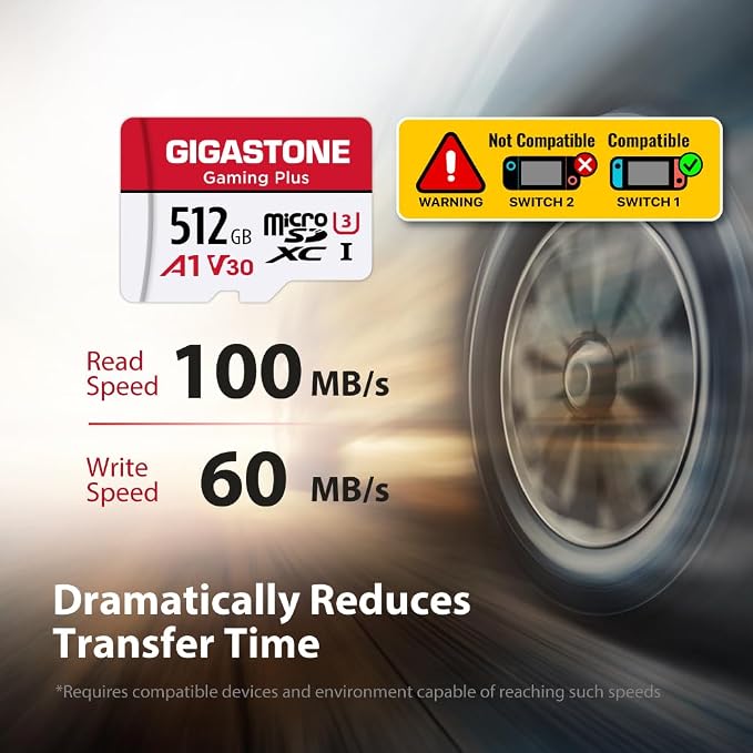 【for Switch 1 Only】 GIGASTONE 512GB Micro SD Card - Image 4