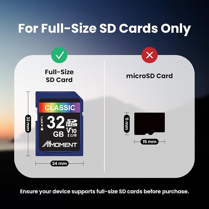 MMOMENT 32GB Full-Size SD, SDHC Card Compatible - Image 2