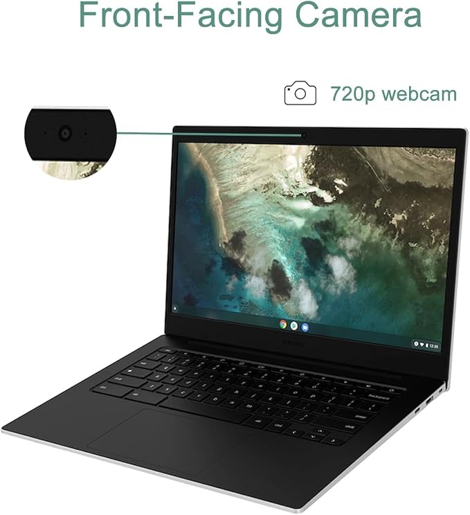 Samsung Galaxy Chromebook Go Laptop, 14" LED, Intel Celeron N4500, 4GB RAM | 320GB Storage (64GB eMMC + 256GB SD Card), Home, Students, 12-Hr Long Battery, Spill-Resistant, Webcam, IST HUB, Chrome OS - Image 5