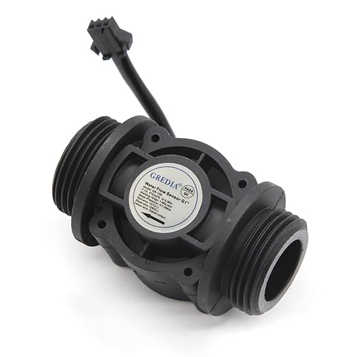 1" Water Flow Sensor Food-Grade Switch Hall Effect Flowmeter Fluid Meter - Image 2