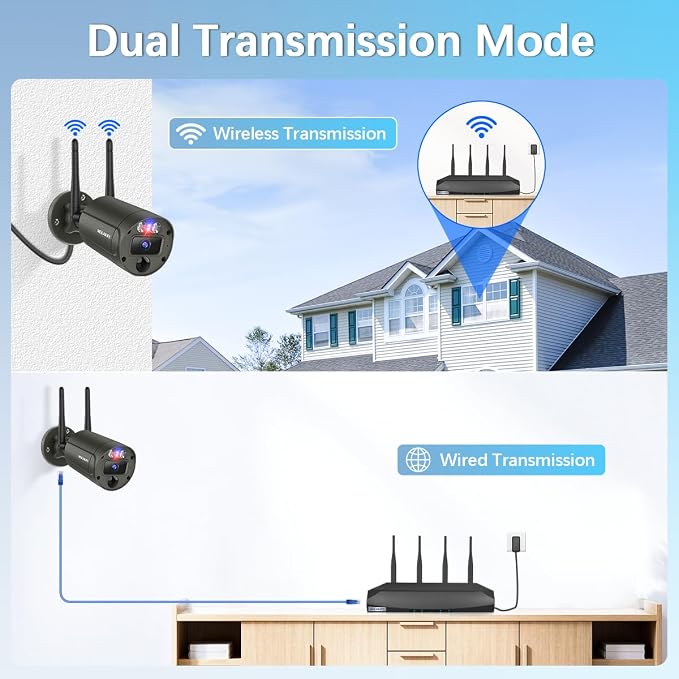【130° Wide Angle & 2-Way Audio】 Outdoor Wireless Security Camera System - Image 7