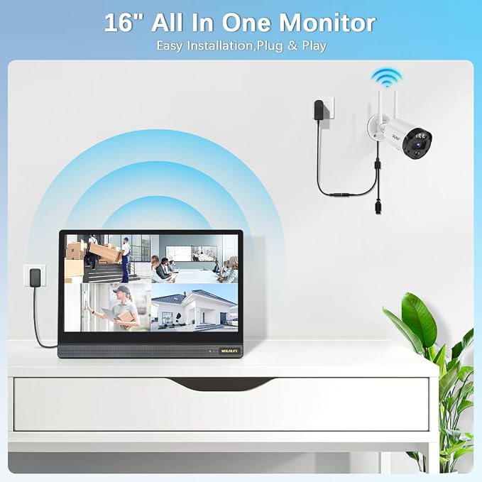 【All-in-One Security System】 5MP Outdoor Wireless Security Camera System - Image 6