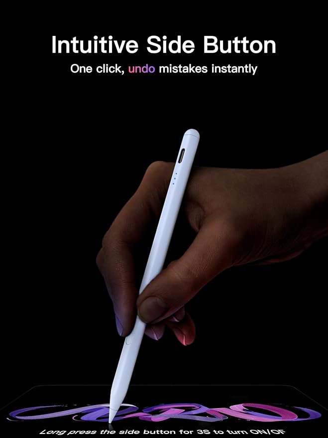 Stylus Pen for ipad 2018-2026, USB-C Fast Charging Pencil, Pixel-Perfect Tilt - Image 4