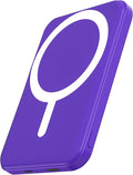 podoru for Magsafe Battery Pack, 5000mAh Magnetic Power Bank with Type-C Cable 20W PD Fast Charging Lighting Input Wireless Portable Charger for iPhone 17/16/15/14/13/12/ All Series-Demon Purple by PodoruPowerBank
