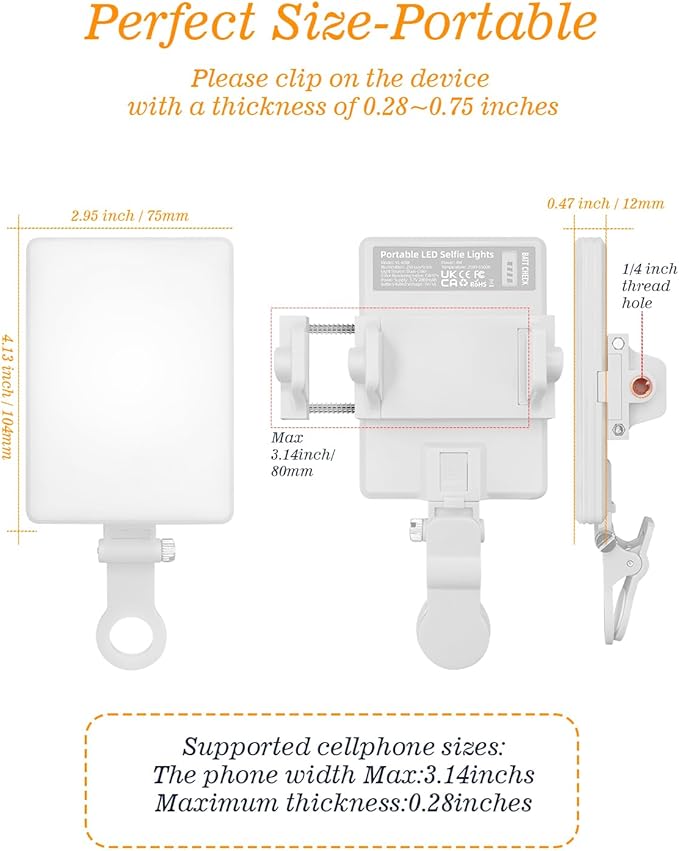 60 LED Portable Selfie Light Video Conference Lighting - Image 7