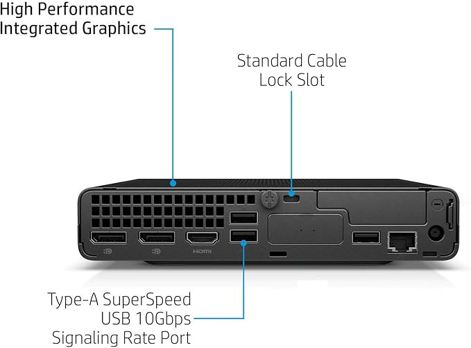 HP Elitedesk 800 G9 Mini PC, i5-14500, 32GB DDR5, 1TB SSD, Windows 11 Pro | Ultra-Compact & Silent Design Desktop Computer for Business, 3X 4K Display Support, Wired Keyboard & Mouse & Stand - Image 5