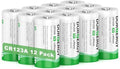 DURNERGY CR123A Lithium Batteries 12 Pack 3 Volt 10 Year Shelf Life High Power by DURNERGY
