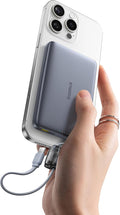 Baseus Picogo Qi2 15W Magsafe Portable Charger, 0.5" Ultra Slim 10000mAh Wireless Power Bank with 27W Built-in USB-C Cable, Magnetic Battery Pack for iPhone 17 Pro Max/17 Pro/Air/16/15/14/13/12 by Baseus