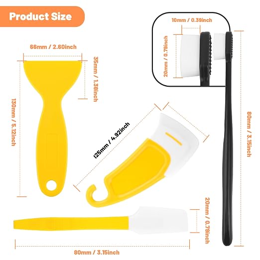 7Pcs UV Resin 3D Printer Must-Have Tool, Silicone Spatula, Brush - Image 6