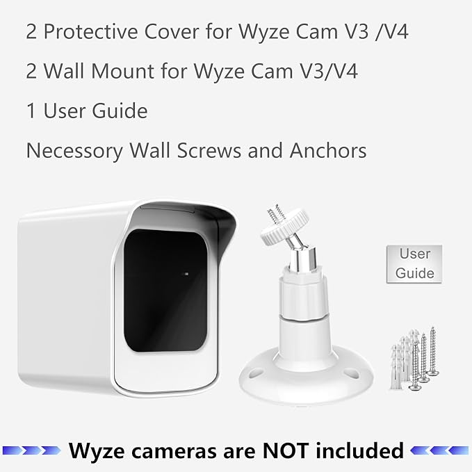 PEF Mount for All-New Wyze Cam V4 and V3, Weatherproof Protective Cover and 360 - Image 7