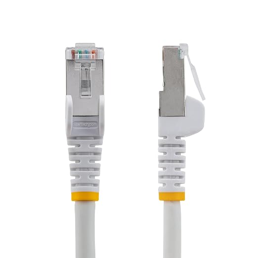 StarTech.com 50ft White CAT6a Ethernet Cable, Snagless RJ45, 100W PoE++ - Image 2