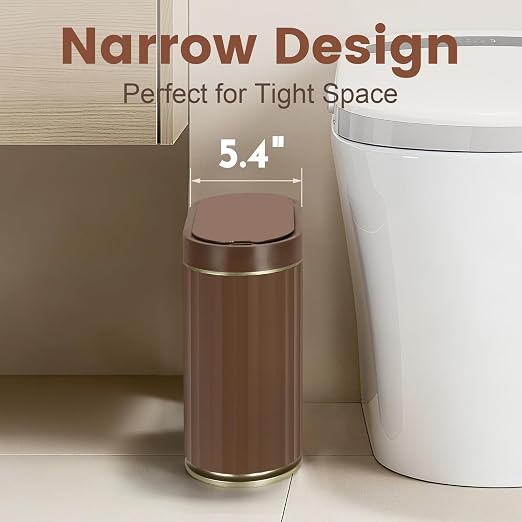 ELPHECO Bathroom Motion Sensor Trash can, 2 Gallon Automatic Garbage Can - Image 4