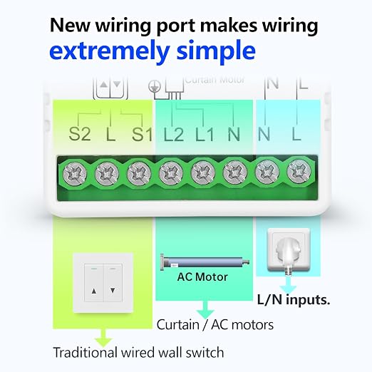 DieseRC WiFi Smart Roller Shutter Controller Module, Tuya APP WiFi Control - Image 8