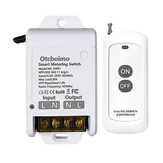 30A Heavy Duty WiFi Wireless Smart Switch by Otcboimo