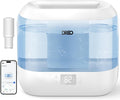 Dreo Smart Humidifiers for Bedroom-Filter Included,Top Fill 4L Humidifier Large Room with 28 dB, 36H Runtime, Touch/APP/Voice Control, Nightlight, Cool Mist Humidifiers for Baby, Plants, Indoor, Blue by DREO