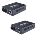 2PCS Gigabit SC to RJ45 Fiber Media Converter, Single Mode to Ethernet by HiFiber