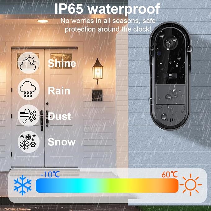 TKMARS Doorbell Camera Wireless No Subscription - Image 5