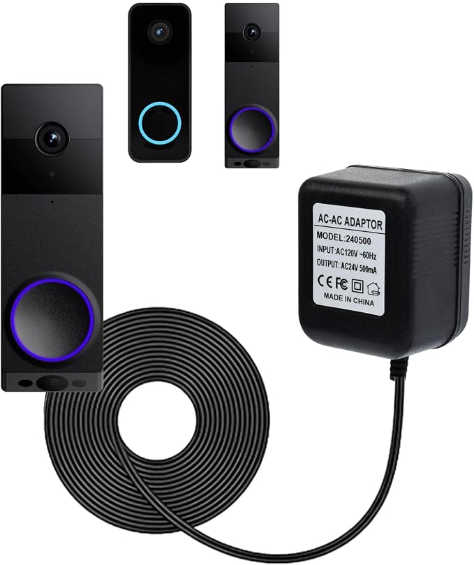24V 500mA Video Doorbell Power Adapter Compatible by VVHOOY