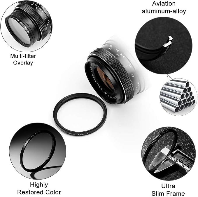 Sedremm Compatible with 77mm Star Filter 3 Pieces Starburst Lens Filter Canon - Image 2