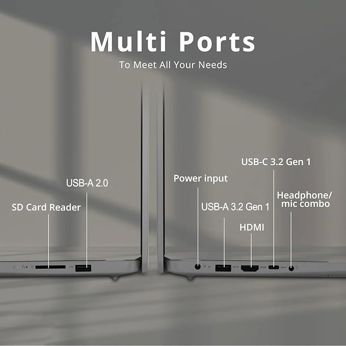 Lenovo 2024 IdeaPad 1 Gen 7 Laptop, 15.6" FHD Touchscreen, Intel Core i3-1215U, 8GB RAM, 256GB SSD, SD Card Reader, HDMI, Webcam, Wi-Fi 6, Windows 11 Home, Grey - Image 5