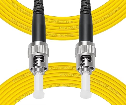 Fibergaga-1m OS2 ST to ST Fiber Patch Cable, Single Mode, Length Option: by Fibergaga
