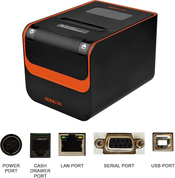 Rongta POS Printer, 80mm Direct Thermal Receipt Printers - Image 4