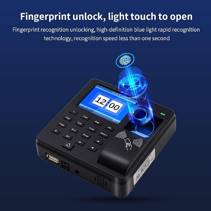 Access Control Time Attendance Machine Fingerprint Recognition/Password/Card - Image 3