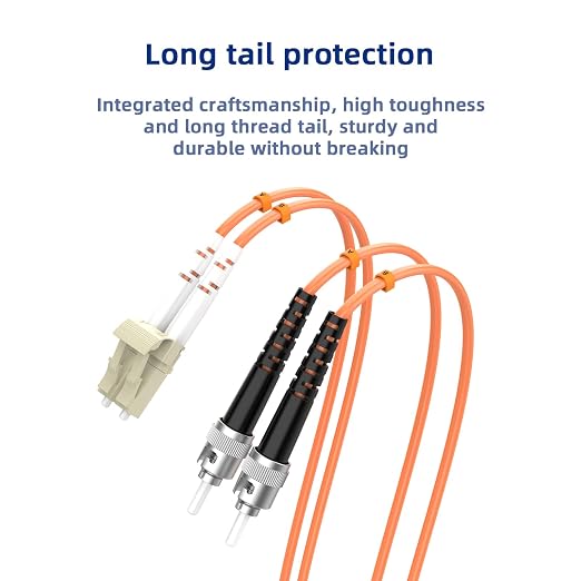 OM1 Fiber LC to ST Fiber Patch Cable - Image 5