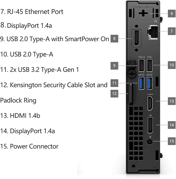 Dell OptiPlex MFF 7000 Mini Desktop Computer 16GB DDR5 RAM, 256GB PCIe SSD | Compact for Office & Workspace, 2026 Copilot AI, WiFi 6E, Triple Monitor Support, Windows 11 Pro - Image 4