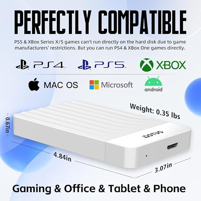 YOTUO Portable External Hard Drive Storage Expansion Mobile HDD USB 3.0 - Image 4
