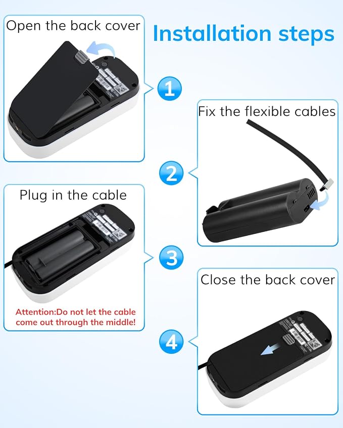 13ft/4m Outdoor Power Cable & Adapter - Image 4