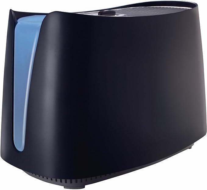 Honeywell Cool Moisture Humidifier For Bedroom, Medium Rooms, 1.1 Gallon, Invisible Moisture Humidifier for Baby, Kids, Quiet, Easy to Clean, UV Technology, Black, HCM350B by HoneywellPluggedIn