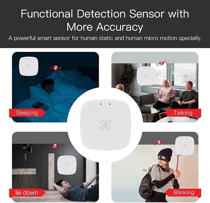 Presence Sensor, WenzhiIoT Smart Motion Sensor Zigbee 24 GHz Radar MmWave - Image 7