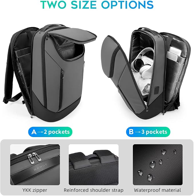 BANGE Business Smart Backpack Waterproof fit 15.6 Inch Laptop Backpack - Image 3
