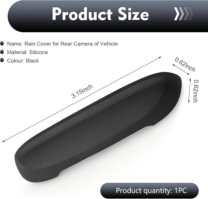 Car Rear View Camera Cover, Heat-Resistant Wider Backup Camera Cover, Anti-rain - Image 2
