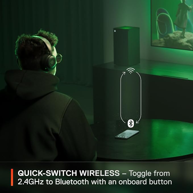 SteelSeries Arctis Nova 5X Wireless Multi-System Gaming Headset — Neodymium Magnetic Drivers — 100+ Audio Presets — 60 HR Battery — 2.4GHz or BT — ClearCast Gen2.X Mic — Xbox, PC, PS, Switch, Mobile - Image 4