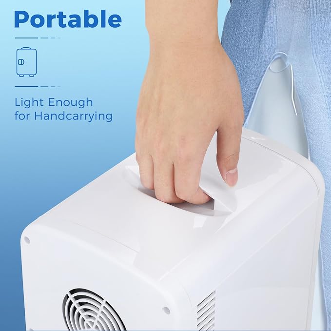 Antarctic Star 4L/6 Can Portable Compact Refrigerator for Bedroom,Car,Office & Dorm,Small Cooler for Food/Drinks/Skin Care,AC/DC,WHITE - Image 7
