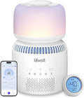 LEVOIT Evaporative Humidifiers for Bedroom Baby, Dual Air and Water Filters, Separate Sensor, Blue Light Free for Nursery Nightlight, Auto Dry, Smart Control & Alexa, Auto Mode, 3.8L Tank for 36H by Levoit