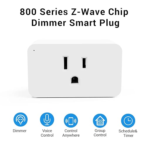 New One Zwave Dimmer Plug, 800 Series Z-Wave Smart Dimmer Plug, Bult in Zwave - Image 2