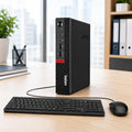 Lenovo ThinkCentre Mini Desktop Computer with AMD Processor & Graphics, 8GB DDR4 RAM, 1TB SSD, Windows 11, Wi-Fi, Bluetooth, 2X DisplayPort, RJ-45 Port, USB, for Daily Work, Wired Keyboard & Mouse by LENOVO