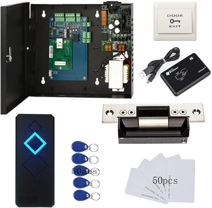 Electric Strike Lock Complete TCP/IP Network Single Door Access Control Board by MENGQI-CONTROL