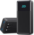 Portable Charger 50800mAh Power Bank with 3 Built-in Cable,25W PD USB C Power Bank Fast Phone Charging,QC4.0 Travel Outdoor Essential Portable Phone Battery Pack for iPhone 17/16/15/14,Galaxy Android by LanLuk