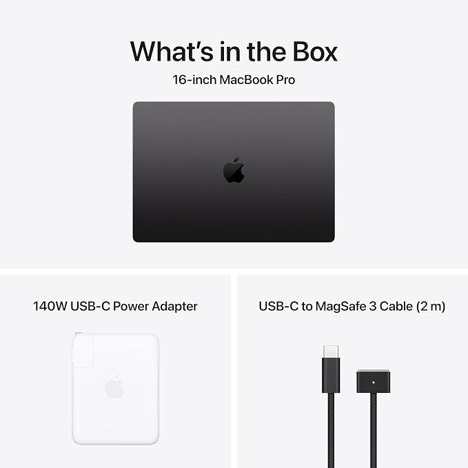 Apple 2026 MacBook Pro Laptop with Apple M5 Max chip with 18-core CPU and 40-core GPU: Built for AI, 16.2-inch Liquid Retina XDR Display, 48GB Unified Memory, 2TB SSD, Wi-Fi 7; Space Black - Image 7