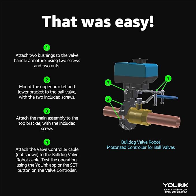 YoLink Smart Water Valve Controller 2, - Image 4