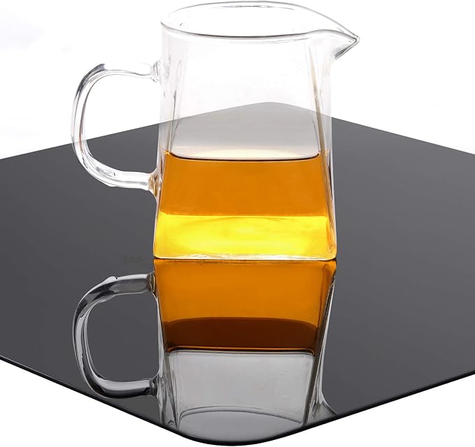 2 Packs 12 x 12 Inch Acrylic Black Reflective Display Table Riser - Image 7