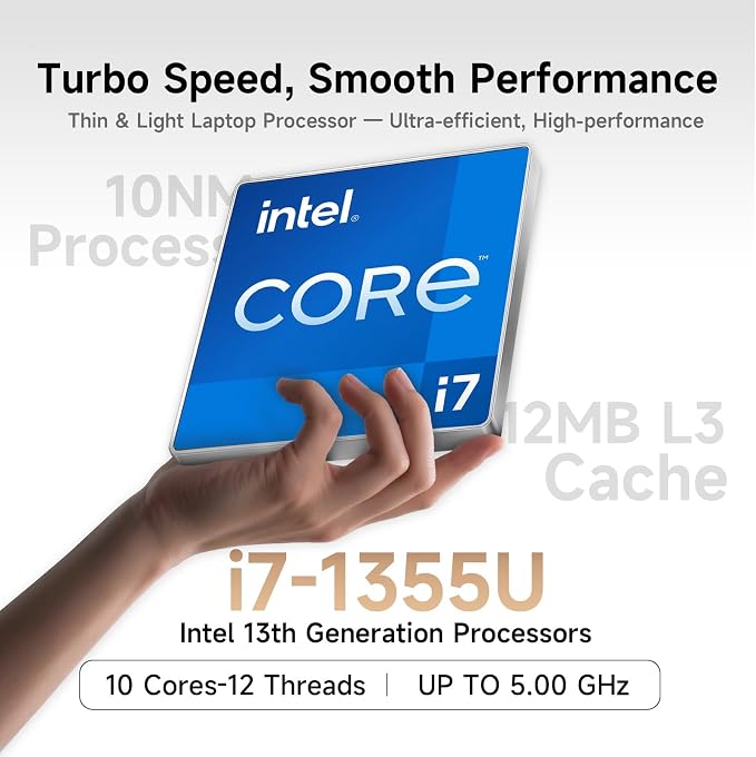 Dell Pro 15 Business Laptop, Intel Core i7-1355U, 32GB DDR5 1TB SSD | High Efficiency Office Notebook, Multi-Tasking, All-Day Battery Power, WiFi 6, Portable, FHD 120Hz Display - Image 3